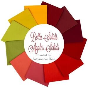 Bella Solids Apples Solids Fat Quarter Bundle for Moda